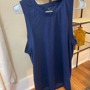 Fabletics Blue Muscle Tee Sleeveless Tank